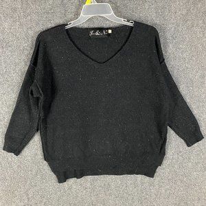 Jackeez & Nicolz Sweater Women's M/L Knit Black Pullover Adults Medium Large
